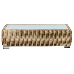 Tavolino da Caffè Home ESPRIT Beige Marrone Chiaro 110 x 60 x 35 cm