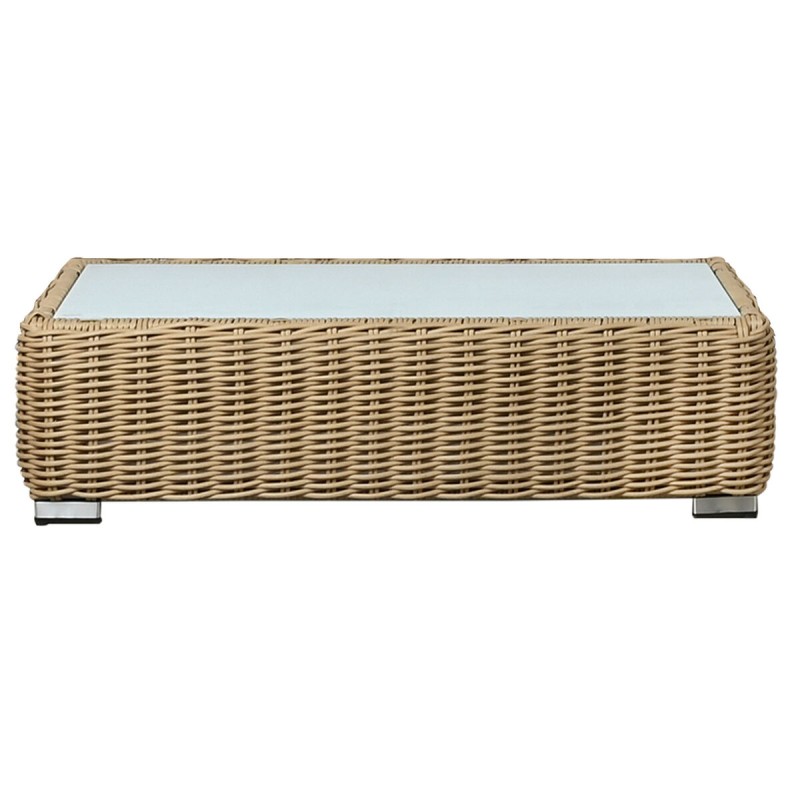 Tavolino da Caffè Home ESPRIT Beige Marrone Chiaro 110 x 60 x 35 cm Tavolino da Caffè Home ESPRIT Beige Marrone Chiaro 110 x 60 x 35 cm