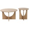 Set di 2 tavoli Home ESPRIT Naturale 75 x 75 x 45 cm