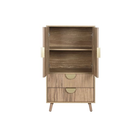 Armadio Home ESPRIT Marrone Dorato Legno Legno MDF 60 x 40 x 110 cm