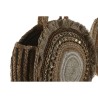 Borsa Donna DKD Home Decor Marrone Crema 36 x 11 x 36 cm (2 Unità)