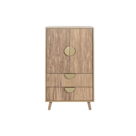 Armadio Home ESPRIT Marrone Dorato Legno Legno MDF 60 x 40 x 110 cm