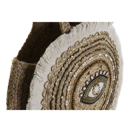 Borsa Donna DKD Home Decor Nero Beige Naturale 36 x 12 x 36 cm (2 Unità)