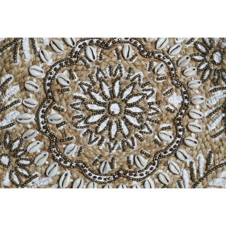 Borsa Donna DKD Home Decor Nero Beige Naturale 36 x 12 x 36 cm (2 Unità)
