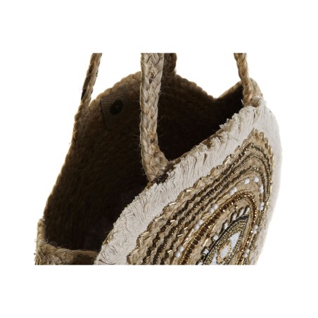 Borsa Donna DKD Home Decor Nero Beige Naturale 36 x 12 x 36 cm (2 Unità)