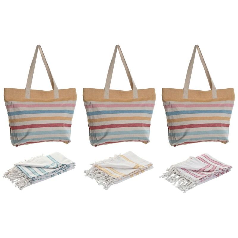 Borsa Donna Home ESPRIT Multicolore 37 x 12 x 36 cm (3 Unità) Borsa Donna Home ESPRIT Multicolore 37 x 12 x 36 cm (3 Unità)