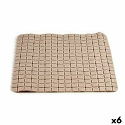 Tappeto da bagno Berilo AR1910103 Beige PVC 0,03 x 50 x 50 cm (6 Unità)