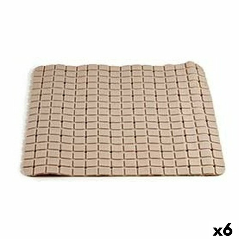 Tappeto da bagno Berilo AR1910103 Beige PVC 0,03 x 50 x 50 cm (6 Unità) Tappeto da bagno Berilo AR1910103 Beige PVC 0,03 x 50 x 50 cm (6 Unità)