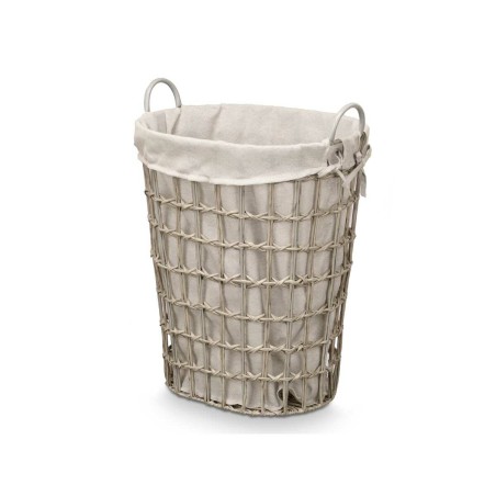 Cesto Kipit HX30553 Grigio Poliestere Stoffa polipropilene Ferro Plastica 50 % cotone 49 x 58 x 35 cm (6 Unità)