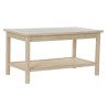 Tavolino da Caffè DKD Home Decor 90 x 50 x 46 cm Naturale Alluminio Legno MDF