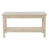 Tavolino da Caffè DKD Home Decor 90 x 50 x 46 cm Naturale Alluminio Legno MDF
