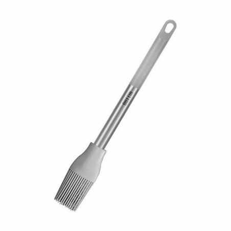 Pennello in Silicone Quttin Grigio Silicone Acciaio 28 x 4 cm (24 Unità)