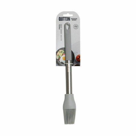 Pennello in Silicone Quttin Grigio Silicone Acciaio 28 x 4 cm (24 Unità)