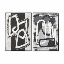 Quadro DKD Home Decor Astratto Moderno (83 x 4,5 x 122,5 cm) (2 Unità)