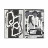 Quadro DKD Home Decor Astratto Moderno (83 x 4,5 x 122,5 cm) (2 Unità)