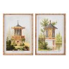 Quadro DKD Home Decor Abete Cristallo Orientale 50 x 3 x 70 cm 50 x 70 x 2,8 cm (2 Unità)