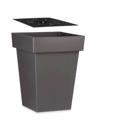 Vaso Autoirrigante Ibergarden 87949 Grigio Plastica 37 x 51 x 37 cm (6 Unità)