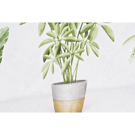 Quadro DKD Home Decor Impianto (90 x 2,3 x 30 cm) (90 x 1,5 x 30 cm) (2 Unità)