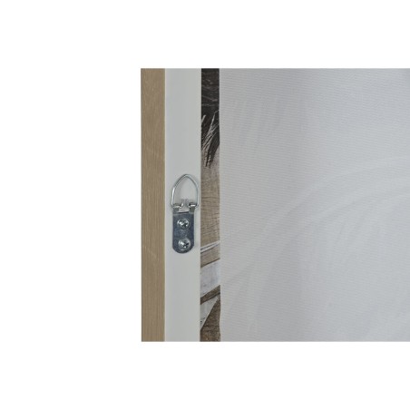 Quadro Home ESPRIT Marrone Beige Dorato polistirene Tela Palme Tropicale (2 Unità)