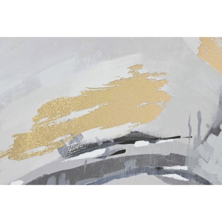 Quadro DKD Home Decor Bianco Nero Grigio Dorato Elefante Coloniale 100 x 4 x 140 cm (2 Unità)