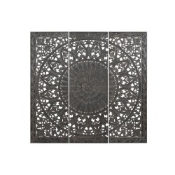 Testiera del Letto Home ESPRIT Grigio scuro 180 x 3,5 x 180 cm