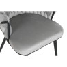 Sedia da Sala da Pranzo Home ESPRIT Nero Grigio Poliestere Metallo 60 x 66 x 84 cm 66 x 60 x 84 cm
