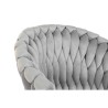 Sedia da Sala da Pranzo Home ESPRIT Nero Grigio Poliestere Metallo 60 x 66 x 84 cm 66 x 60 x 84 cm