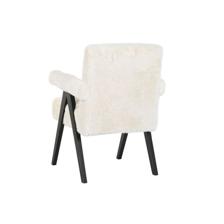 Poltrona Home ESPRIT Bianco Legno 54 x 64 x 86 cm