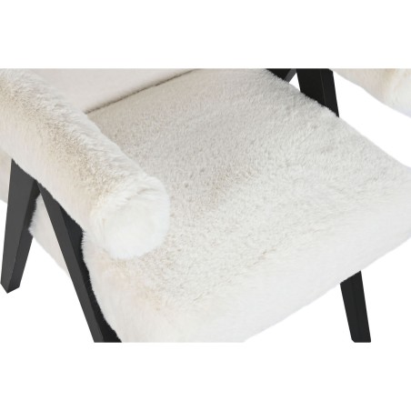 Poltrona Home ESPRIT Bianco Legno 54 x 64 x 86 cm