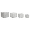 Vaso Home ESPRIT Grigio Magnesio 37 x 37 x 31,5 cm (4 Unità)