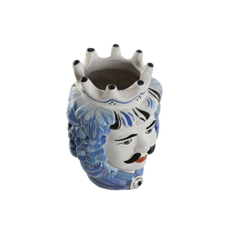 Vaso Home ESPRIT Azzurro Bianco Porcellana 15 x 15 x 26 cm
