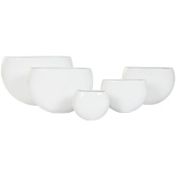 Vaso Home ESPRIT Bianco Alluminio 54 x 24 x 36 cm 54 x 25 x 36 cm (5 Unità)