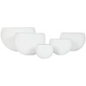Vaso Home ESPRIT Bianco Alluminio 54 x 24 x 36 cm 54 x 25 x 36 cm (5 Unità)