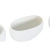 Vaso Home ESPRIT Bianco Alluminio 54 x 24 x 36 cm 54 x 25 x 36 cm (5 Unità)