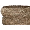 Vaso Home ESPRIT Marrone Fibra Città 42 x 42 x 39 cm (3 Pezzi)