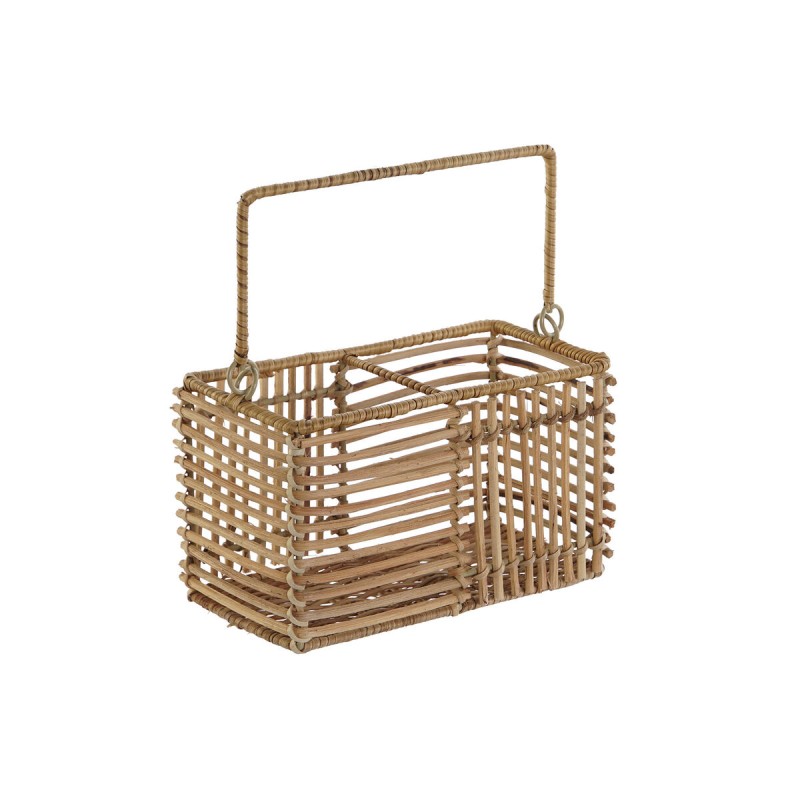 Cestello per posate DKD Home Decor Marrone Ferro 20 x 10 x 12 cm Cestello per posate DKD Home Decor Marrone Ferro 20 x 10 x 12 cm