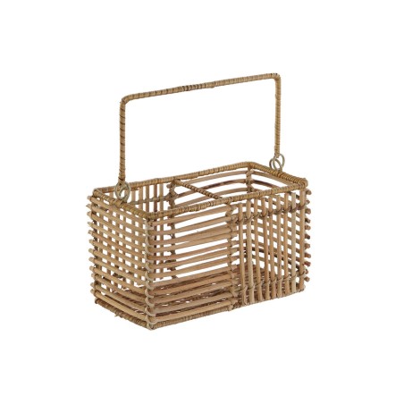 Cestello per posate DKD Home Decor Marrone Ferro 20 x 10 x 12 cm