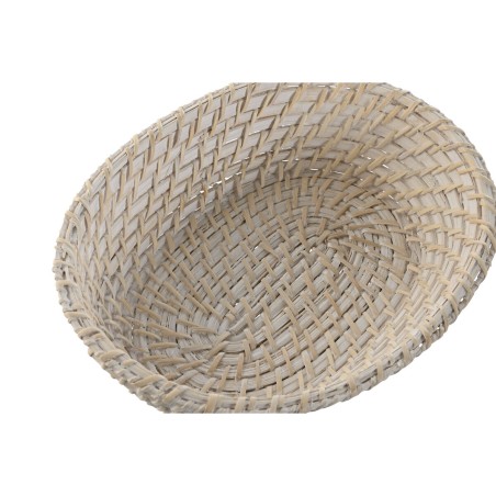 Set di Cestini Home ESPRIT Bianco Naturale Bambù Rattan 29 x 22 x 7 cm