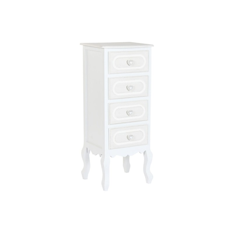 Cassettiera Home ESPRIT Bianco Romantico 40 x 36 x 100 cm Cassettiera Home ESPRIT Bianco Romantico 40 x 36 x 100 cm
