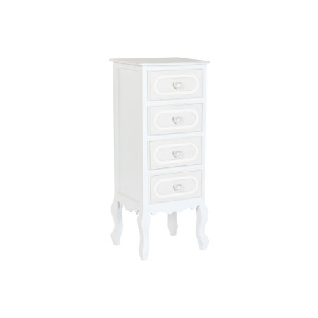 Cassettiera Home ESPRIT Bianco Romantico 40 x 36 x 100 cm