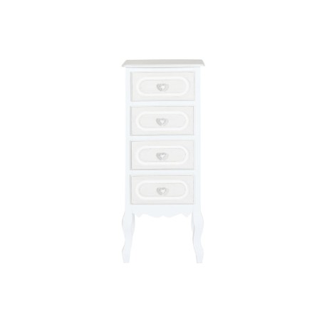Cassettiera Home ESPRIT Bianco Romantico 40 x 36 x 100 cm