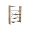 Scaffale Home ESPRIT Metallo Cristallo Legno di abete 120 x 31 x 158 cm