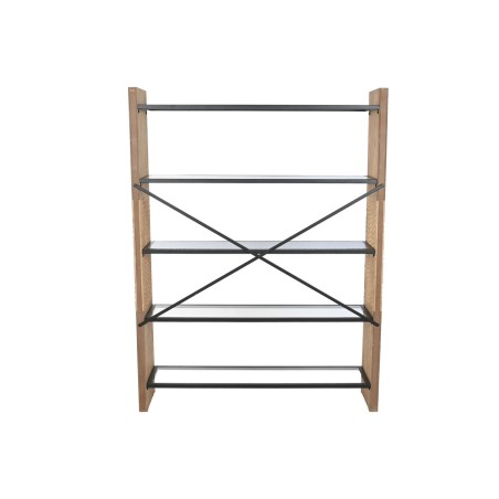 Scaffale Home ESPRIT Metallo Cristallo Legno di abete 120 x 31 x 158 cm