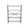 Scaffale Home ESPRIT Metallo Cristallo Legno di abete 120 x 31 x 158 cm