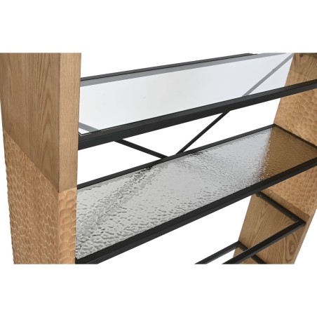 Scaffale Home ESPRIT Metallo Cristallo Legno di abete 120 x 31 x 158 cm