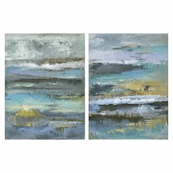 Quadro DKD Home Decor Astratto Moderno (60 x 2,5 x 80 cm) (2 Unità)