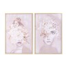 Quadro DKD Home Decor Fiori Moderno (80 x 4 x 120 cm) (2 Unità)