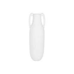 Vaso Home ESPRIT Bianco Fibra 39 x 39 x 120 cm