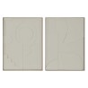 Quadro Home ESPRIT Astratto Scandinavo 75 x 4 x 100 cm (2 Unità)