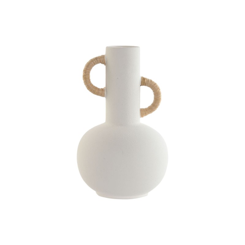 Vaso Home ESPRIT Bianco Naturale Gres 15,5 X 15 X 24 cm Vaso Home ESPRIT Bianco Naturale Gres 15,5 X 15 X 24 cm